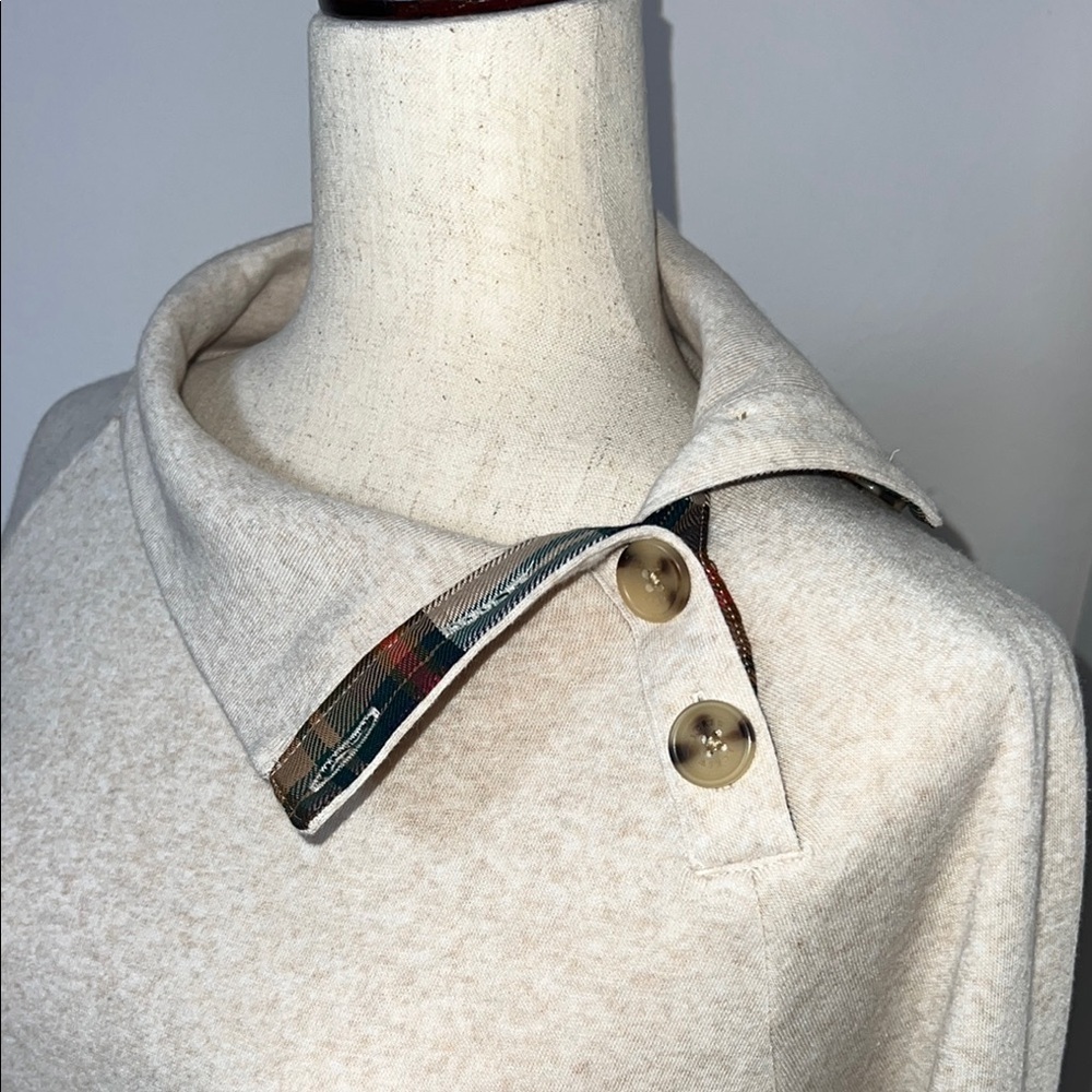 J. Crew Cream Cowl Neck Sweater with Relaxed Fit - Picture 10 of 14